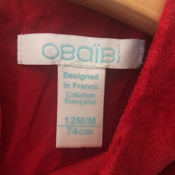 Christmas dress from OBaïBi Okaidi baby ,Size 12 months. - Picture 5 of 10
